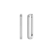 Boucles d'oreilles diamants naturels ronds 0.30 carat or blanc Teresa
